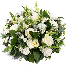 Classical White Posy  Pad 