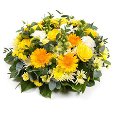 Gold &amp; White Posy Pad 
