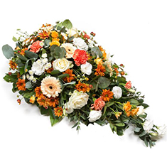 Orange &amp; White Single Ended Spray 
