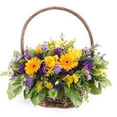 Purple &amp; Gold Basket 