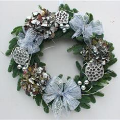 Silver Hydrangea Wreath 